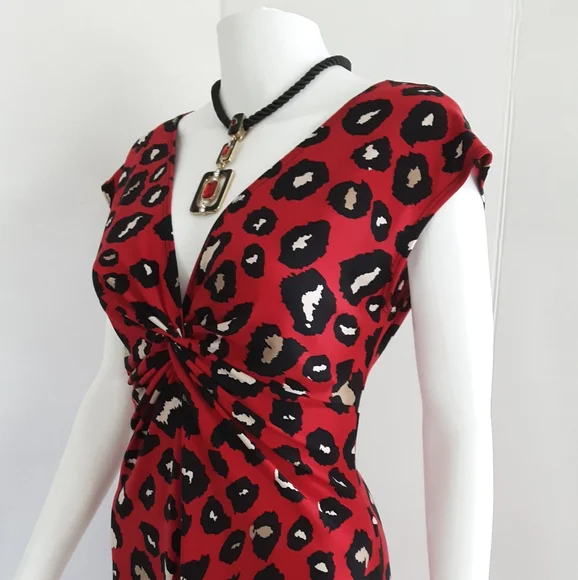 ANNALEE + HOPE EMPIRE KNOTTED CAP SLEEVE DRESS SZ M - Picture 2 of 10